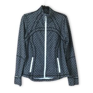 Lululemon Define Jacket Millie Mesh White Black Size 10